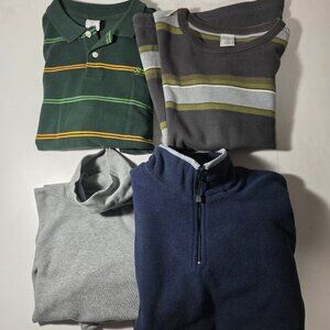 Boy's Children's Large (10-12) Old Navy Long Sleeve Shirt Bundle [4x Pieces]